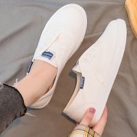 【สปอต, COD】รองเท้าผ้าใบสตรี รองเท้าผ้าใบทรงkedsแบบslip on [สินค้าพร้อมส่ง]