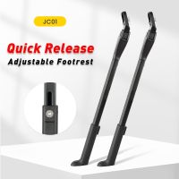 CYCLPRO Penyangga Pijakan Kaki Sebeda Yang Dapat Disesuaikan Akan Kaki Sepeda Campuran อะลูมิเนียม34.5-38.5Cm