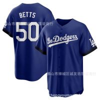 ✷✔❆ Dodgers 50 Blue City Edition Fans Embroidered Baseball Jersey MLB baseball Jersey