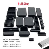 10/20pcs Rectangular Pipe Tube Cap Black Plastic Blanking End Cap Insert Plugs Bung Furniture Leg Anti Slip Feet Protector Pad Furniture Protectors Re