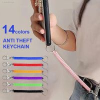 ◈❧ Creative Anti Theft Keychain Elastic Rope Keyring for Women Men Telescopic Spring Rope Car Key Holder Handbag Accessories