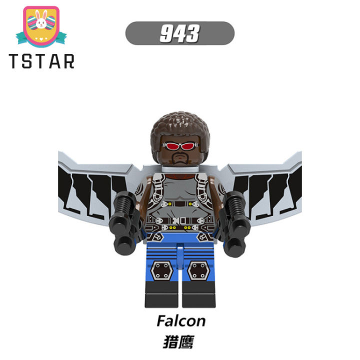 tstar-โมเดลซูเปอร์ฮีโร่-groot-iron-man-falcon-phantom-บล็อคก่อสร้างของเล่น