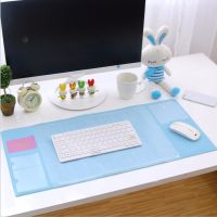 Kawaii Large PVC waterproof Desk pad Multi-function desktop organizer stationery holder mouse pad writing pad office supplies