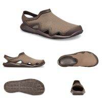 ใหม่ Crocs ผู้ชายเย็นท่องลุยอบแห้งอย่างรวดเร็วตาข่ายรองเท้าแตะรองเท้าแตะ