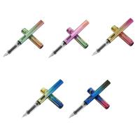 Piston-Filled Fountain Pen EF Nib Metallic Gradient Colors Calligraphy Ink Pen Kid Adult Writing Drawing Gift Supplies  Pens