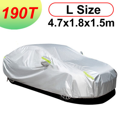Universal Auto Cover Sun UV Snow Dust Resistant Protection Cover Car Covers L Indoor Outdoor Protection Full For Sedan