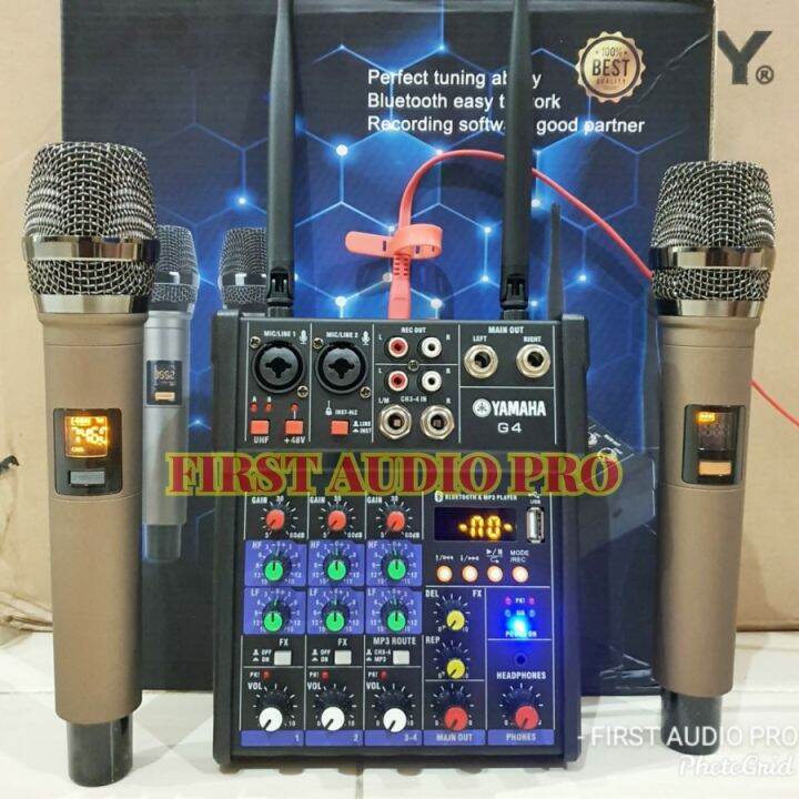 MIXER MIC AUDIO YAMAHA G4 FREE 2 MIC WIRELESS PAKET Lazada Indonesia