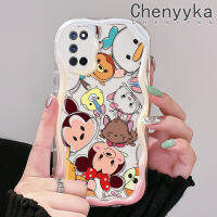 เคส Chenyyyka สำหรับ OPPO A52 A72 A92 4G เคสลายมิกกี้เพื่อนของมิกกี้เนื้อครีมกันกระแทกแบบใสนิ่มเคสมือถือเคสโปร่งใสลายกล้องถ่ายรูปที่สร้างสรรค์เคสซิลิก้าเจลฝาครอบป้องกัน