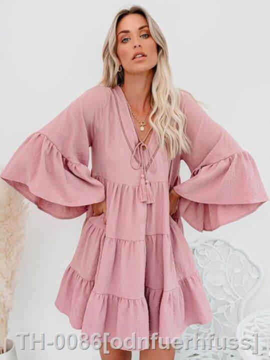 2022-mulher-gr-vida-roupas-de-ver-o-doce-manga-curta-alargamento-com-decote-em-v-cintura-alta-maternidade-chiffon-vestido-estilo-coreano-a-line