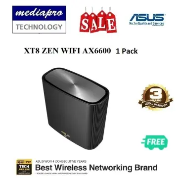 ASUS ZenWiFi Pro AXE11000 Tri-Band WiFi 6E Mesh Wi-Fi System (2-pack) Black  ZenWiFiProET12 - Best Buy