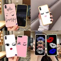 ❀✱ eyelash Makeup Lip Trolley Suitcase Texture Smart Phone Case For IPhone 11 Pro Max X XR XS MAX 8 7 6S Plus Baseus SE 2020