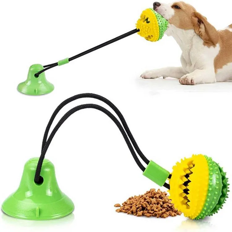 Dog Toys, Dog Chew Toys for Aggressive chewers,Dog Rope Toys with Suction  Cup for Puppy Dogs,Dog Training Treats Teething Toys for Boredom Dog Puzzle  Toy Treat Food Dispensing Ball Toys