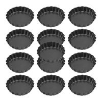 13 Pcs Egg Tart Molds, 3inch Mini Tart Pans Removable Bottom, Cupcake Cake Muffin Mold Tin Pan Baking Tool