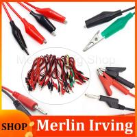 Merlin Irving Shop Multimeter Electrical DIY Test Leads Crocodile Clips Banana Plug to Alligator Clip Connector Test Hook Cable