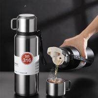 【CC】✕  1 Liter 316 Bottle With Lid Cup 24-hour Thermal Flasks Insulation Outdoor Kettle