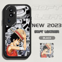 Casing Ponsel เคสสำหรับ OPPO Reno10 Pro + 5G Redmi Note 12 5G Xiaomi Poco X5 5G ผิวสัมผัสรูปการ์ตูนเคสหลังหนังซิลิโคนนิ่มเคสโทรศัพท์ปกหนัง