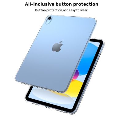 【DT】 hot  For iPad Air 5/4 Case Ultra Thin Transparent Protective Case for iPad 10th/9th Soft Silicone Cover for Pro 11 2022 2021 Funda