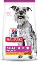 Hills Science Diet Adult 7+ Small Paws Chicken Meal, Barley &amp; Brown Rice Recipe dog foodสุนัข 1.5kg.