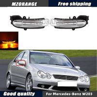 ไฟหน้ากระจก LED สำหรับ Mercedes-Benz W203 4ประตู2004 2005 2006 2007กระจกมองหลังสัญญาณไฟเลี้ยวโคมไฟปีกประตู