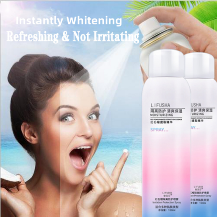 Lifusha Instant Whitening Sunscreen Spf50 Perfect Uv Protector 8hours Long Lasting Refreshing 8394