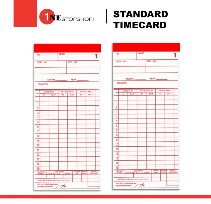 Timecard for Yokatta , Eagletime , Starpoint Bundy clock , 100pcs