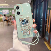 เคสโทรศัพท์สำหรับ OPPO A57 2022 A77S A77 5G ฝาหลังสุดหรู3มิติพร้อมที่ใส่และสายรัด