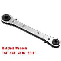 Ratchet Wrench Double Head Reversible Opening Changing Refrigeration Tools Car Repairing 1/4 3/8 3/16 5/16Inch Ratchet Spanner H