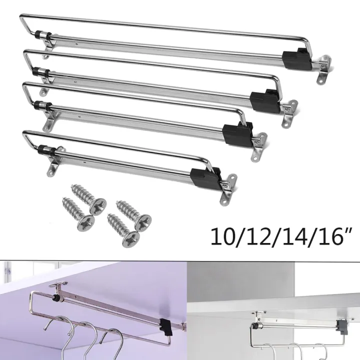 UIOKJEA Furniture Fittings Hardware Sliding Metal Closet Organizer Pull ...