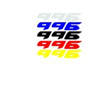 “:》 {Stiker Motor สัญลักษณ์เบี่ยงเบนสติกเกอร์หอยสำหรับโลโก้ DUCATI 996คู่