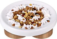 Slow Feeder Cat Bowl Slow Feed, Ceramic Cat Puzzle Feeder Interactive Fun Slow Feed Bloat Stop Eating Diet Dog Bowls