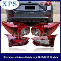 Xps รถ (Depo ยี่ห้อ) กันชนหลัง LED ประเภทไฟท้ายไฟท้ายสำหรับ Mazda 3 Axela Hatchback 2017 2018 2019ด้านหลังหยุดโคมไฟ