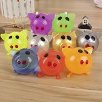 （A Decent） 1Pcs Vent PiggyJello Pig น่ารัก Anti Stress Water PigVentDecompression Sticky FunnySqueeze ของเล่น