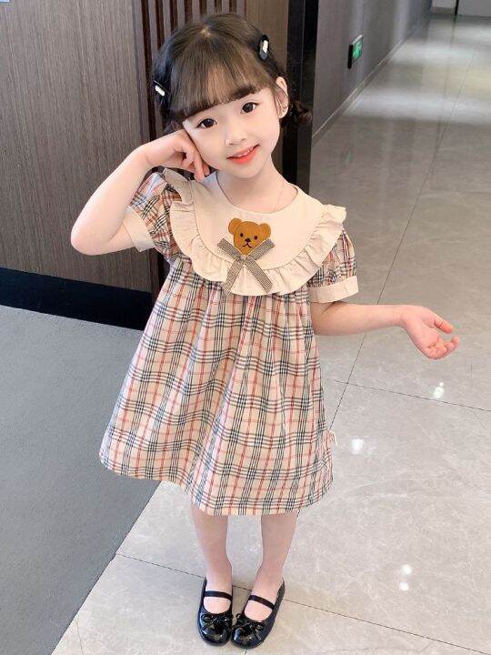 Kui-limited Time Offer-preppy Style Dress 2023 Summer Dress Kids 