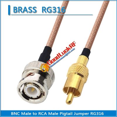 ❆♕ High-quality Q9 BNC Male To RCA Male Pigtail Jumper Surveillance Video RG316 BNC to AV video recorder Extend cable