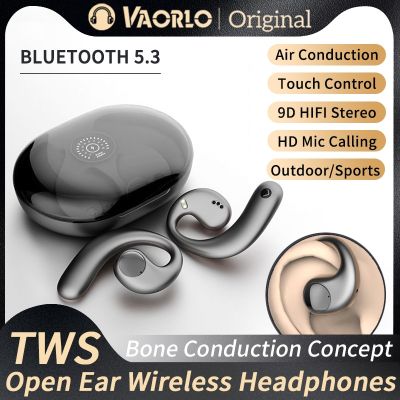 ZZOOI Sports Wireless Headphones 9D HIFI Stereo Running Outdoor Bluetooth 5.3 Headsets Open Ear-Hooks Air Conduction Earphones PK S900