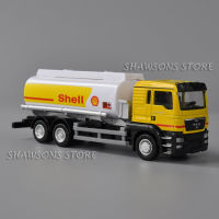 ของเล่นโมเดลรถบรรทุกถังน้ำมัน RMZ City 1:64 Scale Diecast Metal Man TGS 18.400 Shell Oil Tanker Truck Model Toy