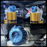 RTAMO | Gr5ไทเทเนียมโอลินส์ตัวปรับช็อตปุ่มดัดแปลงสลักเกลียวเหมาะกับ Vespa/Xmax/Forza ขายตามชุด