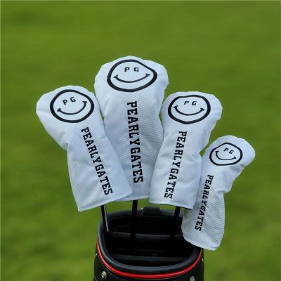 ✴▣▧ New Cute Smiley Lettering Golf Club Headcovers for Driver Fairway Woods 1 3 5 hybrid Cover Head Covers Fabrics Set Protector