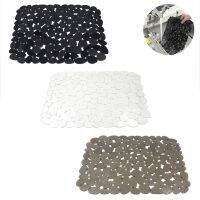 【YF】 Kitchen Quick Draining Sink Mats Adjustable Pebble Pads Non-slip PVC Protector Pad for Stainless Steel Porcelain