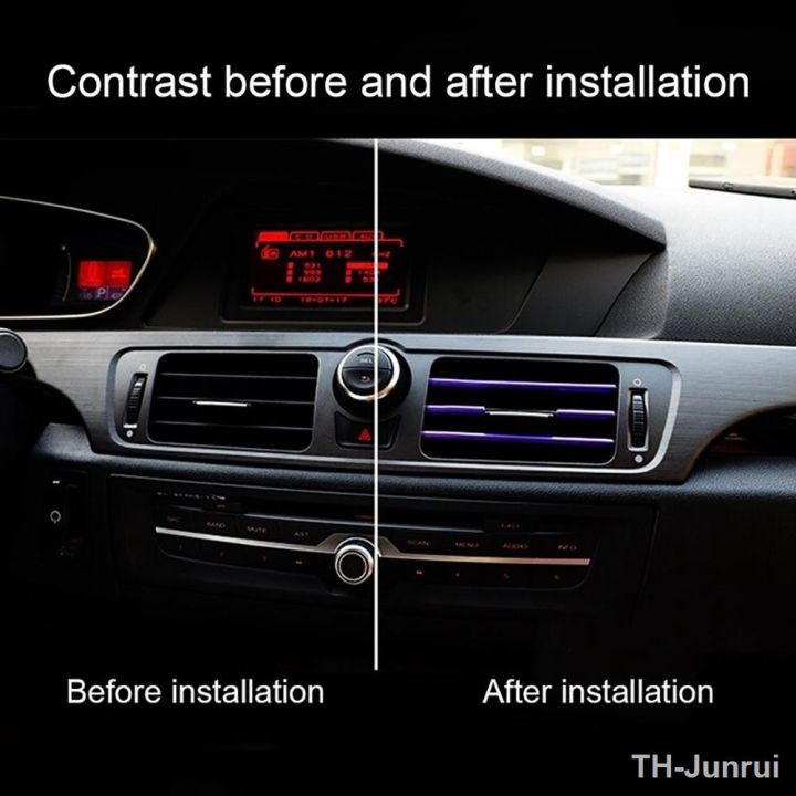 10-pcs-20cm-car-air-conditioner-vent-outlet-trim-strips-u-colorful-for-decoration