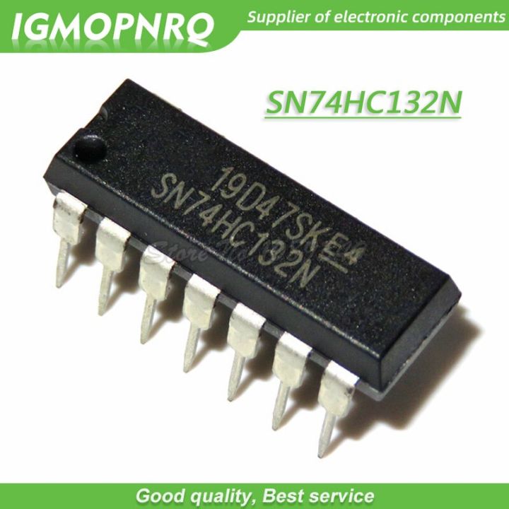 10pcs/lot 74HC132N 74HC132 SN74HC132N DIP 14 Logic Gates QUAD 2 INPUT NAND SCHMITT TRIG new original