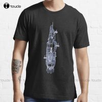 Rocinante Technical Blueprint - The Expanse Classic Trending T-Shirt Black T Shirts For  Fashion Tshirt Summer  Xs-5Xl Tee