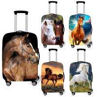 Animal Horse Print Luggage Cover for Travelling Elastic Anti-dust Trolley Case Covers Travel Accessories Cute Suitcase Cover