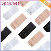 PETIYOUZA 5pcs สุภาพสตรี สองแถวสองหัวเข็มขัด การเพิ่มเข็มขัด ผู้หญิง 2 ตะขอ สายรัดขยายบรา ไม่มีสายหนัง เสื้อชั้นใน