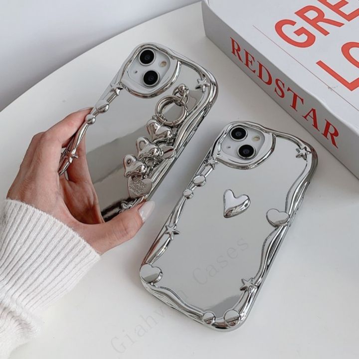 korea-y2k-star-silver-plating-3d-heart-chain-strap-phone-case-for-iphone-14-13-12-11-pro-max-x-xs-xr-7-8-soft-shell-cover-gift