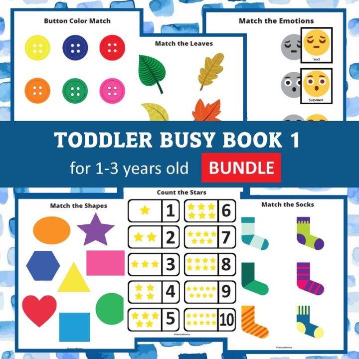 BUSY BOOK BUNDLE 1 for Toddlers, Preschool and Kindergarten | Lazada PH