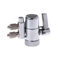 เครื่องกรองน้ำFaucet Dual Diverter Valve M22 ถึง 1/4 ทองเหลืองชุบโครเมี่ยม