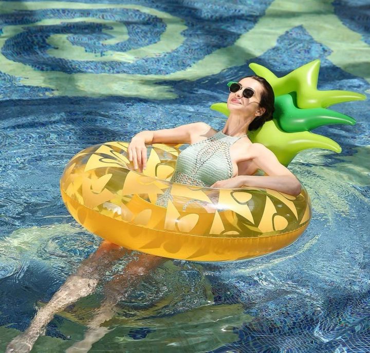 inflatable-underarm-swim-ring-waterproof-and-wear-resistant-independent-inflation-valve-childrens-swim-ring-backrest-pineapple-floating-row-backrest-swimming-circle