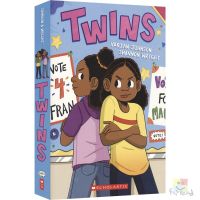 Academic twins learning music twins childrens English cartoon Bridge Book African American Stories teenagers extracurricular reading materials humor middle school chapters novels English original imported books