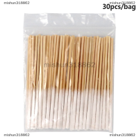 mishun318862 30/60PCS disposable longer Cotton Swab แปรงผ้าสำลีฟรี Micro แปรงไม้ฝ้าย